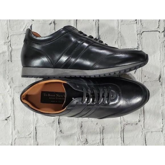 To Boot New York Francesco Black Leather Fashion Sneakers MENS SIZE 8 main image 6